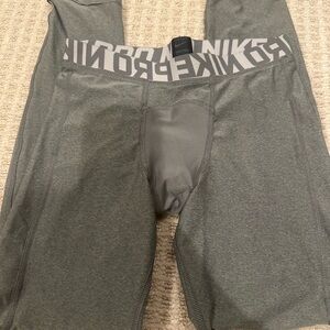 Nike Gray Performance Leggings Large